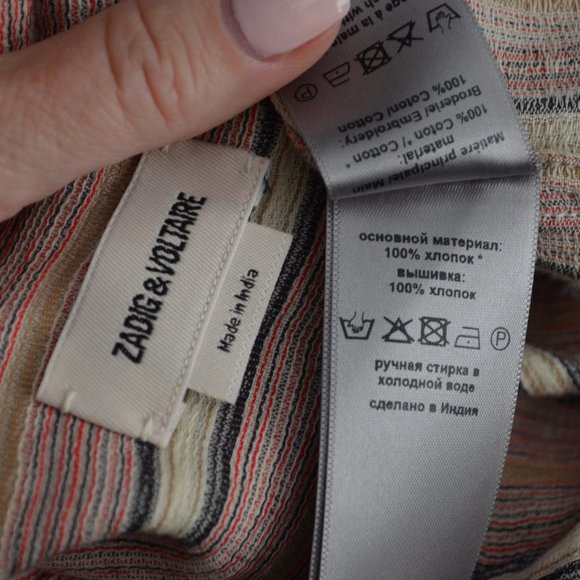 Zadig & Voltaire Multicolor Embroidered Blouse - Picture 8 of 8